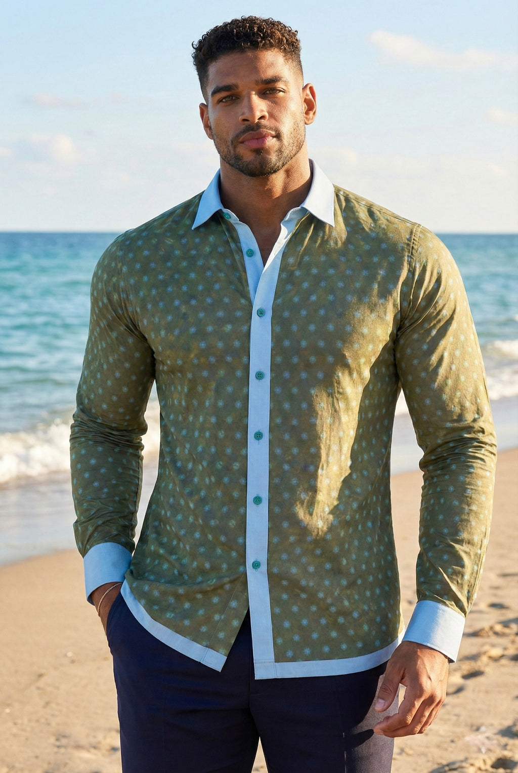Green Spot LS Button-Down
