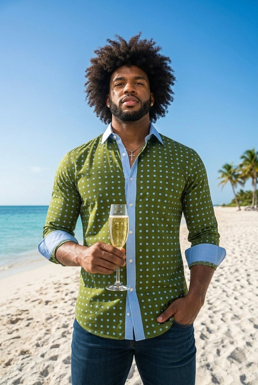 Green Spot LS Button-Down