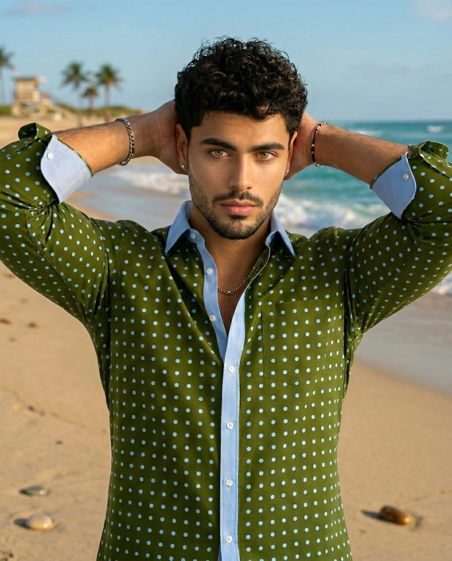 Green Spot LS Button-Down